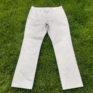 Bonobos Washed Chinos Straight Fit 36/34 Silver